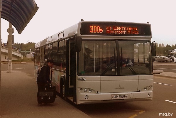 МАЗ 107. Автобус в Национальный аэропорт Минск 